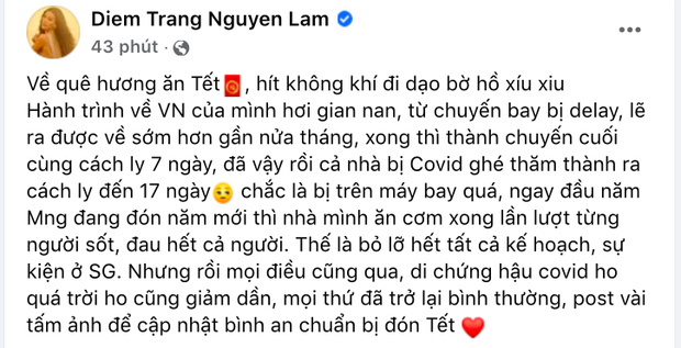 Từ Ba Lan về quê đón Tết, cả gia đình 1 Á hậu Việt bị nhiễm Covid-19: Tình hình hiện tại thế nào? - Ảnh 2.