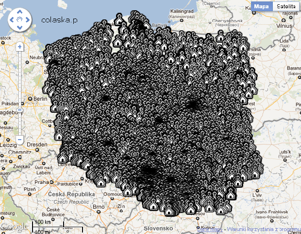 Sởn da gà với hằng hà sa số chấm đen trên bản đồ đất nước Ba Lan, biết được sự thật dân mạng ai cũng sốc nặng - Ảnh 1.