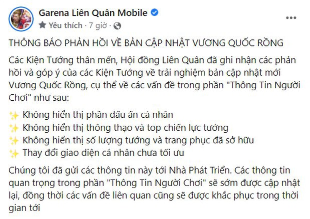 Liên Quân Mobile: Nhiều lỗi game xuất hiện sau bản cập nhật mới Vương Quốc Rồng, Garena lên tiếng! - Ảnh 3.