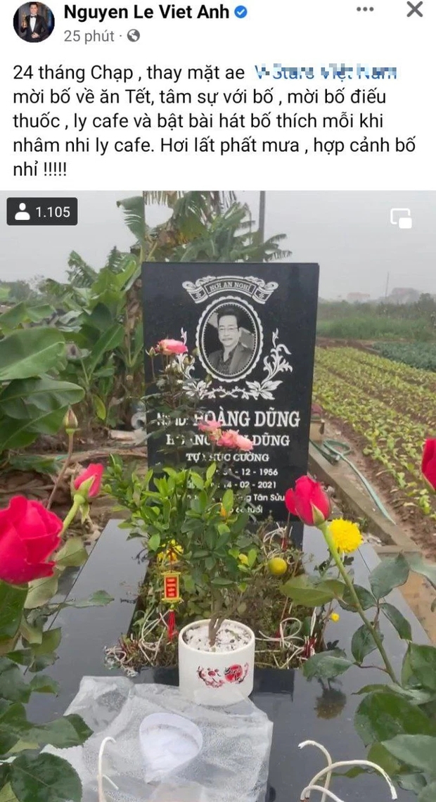 Việt Anh tới viếng mộ NSND Hoàng Dũng, làm 1 hành động khiến ai cũng nghẹn ngào - Ảnh 2.