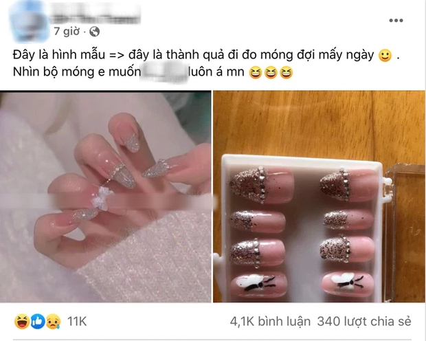 Tốn cả tuần đi đo móng và gửi mẫu làm nail box, cô gái ngã ngửa khi thấy kết quả trả về: Ủa con bươm bướm nó sai sai... - Ảnh 2. Tốn cả tuần đi đo móng và gửi mẫu làm nail box, cô gái ngã ngửa khi thấy kết quả trả về: Ủa con bươm bướm nó sai sai... - Ảnh 2.