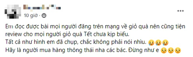 Đại hội “bóc phốt” giỏ quà Tết khiến ai cũng ngã ngửa: Vỏ thì đẹp nhưng bên trong toàn “hàng dỏm”, mang đi tặng khách đúng muối mặt luôn - Ảnh 12.