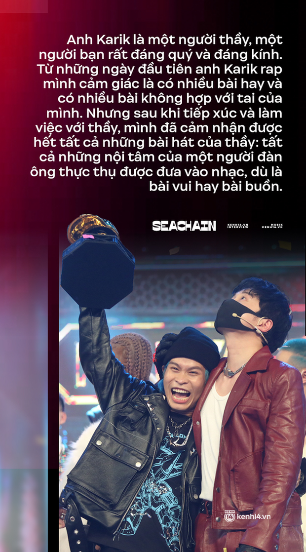 Gặp Quán quân Rap Việt Seachains: Một phần tiền thưởng sẽ dùng sửa nhà cho ba; nếu Blacka chiến thắng, tôi sẽ ôm cậu ấy - Ảnh 7. Gặp Quán quân Rap Việt Seachains: Một phần tiền thưởng sẽ dùng sửa nhà cho ba; nếu Blacka chiến thắng, tôi sẽ ôm cậu ấy - Ảnh 7.