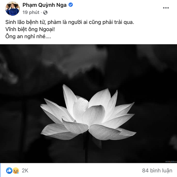 Quỳnh Nga nhận tin buồn, người thân qua đời ngay thời điểm cận Tết - Ảnh 2.