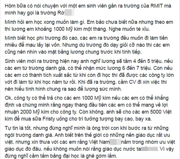 Những lần Nguyễn Ngọc Thạch hứng chỉ trích: Từ muốn bạt tai sinh viên RMIT vì mong lương nghìn đô đến gọi HHen Niê là hoa hậu da ngăm  - Ảnh 3.