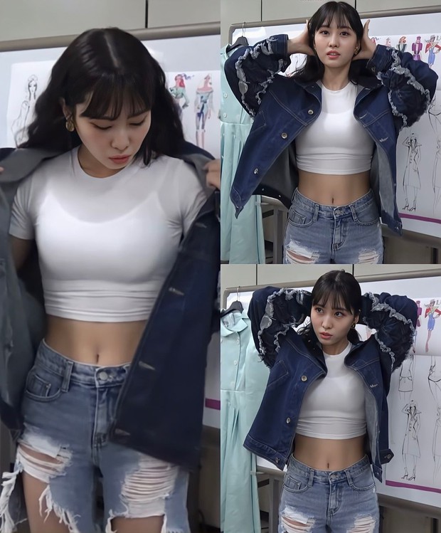Rần rần tấm ảnh Momo (TWICE) mặc crop top: Có gì hot mà netizen thả đến 10 nghìn tim trong mấy phút - Ảnh 2. Rần rần tấm ảnh Momo (TWICE) mặc crop top: Có gì hot mà netizen thả đến 10 nghìn tim trong mấy phút - Ảnh 2.
