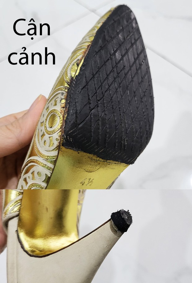 Cô nàng ngậm ngùi hóa kiếp cho 2 đôi giày hiệu trị giá chục triệu đồng sau khi sửa gót ở quán: uất ức mà không làm gì được - Ảnh 3. Cô nàng ngậm ngùi hóa kiếp cho 2 đôi giày hiệu trị giá chục triệu đồng sau khi sửa gót ở quán: uất ức mà không làm gì được - Ảnh 3.
