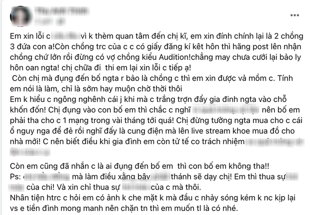 Phần 2 vụ ca sĩ L.P.A bị tố giật chồng: Lộ loạt tin nhắn cực sốc, căng nhất chuyện nhân tình chỉ kém bố mẹ L.P.A có 3 tuổi - Ảnh 2.