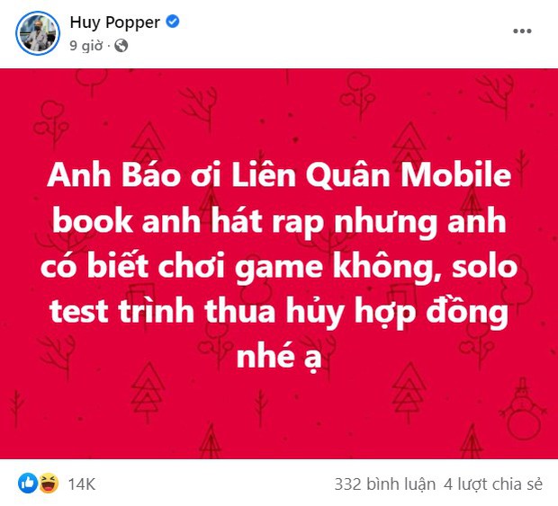 Huy Popper gạ kèo solo Liên Quân cùng Bray, rapper nổi tiếng thả nhẹ tấm ảnh khiến cộng đồng cười ra nước mắt - Ảnh 2.