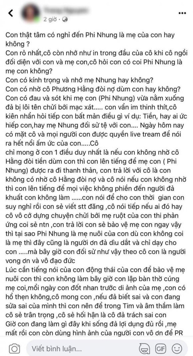 Hồ Văn Cường bị chỉ trích vong ơn, lợi dụng hình ảnh Phi Nhung để PR - Ảnh 2.