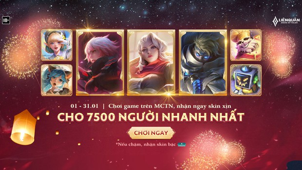 Liên Quân Mobile: Game thủ nhận về skin S+ giá 499 Quân Huy từ sự kiện mới - Ảnh 1.