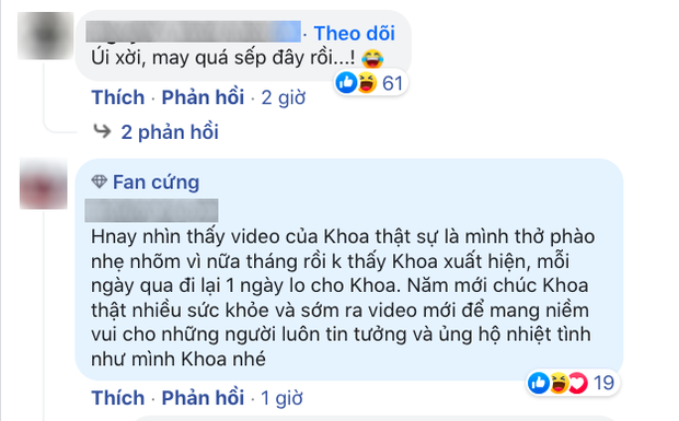 Sau tin đồn gặp mệnh hệ gì rồi nên mới không ra video, phản ứng của dân mạng thế nào khi thấy Khoa Pug trở lại? - Ảnh 3. Sau tin đồn gặp mệnh hệ gì rồi nên mới không ra video, phản ứng của dân mạng thế nào khi thấy Khoa Pug trở lại? - Ảnh 3.