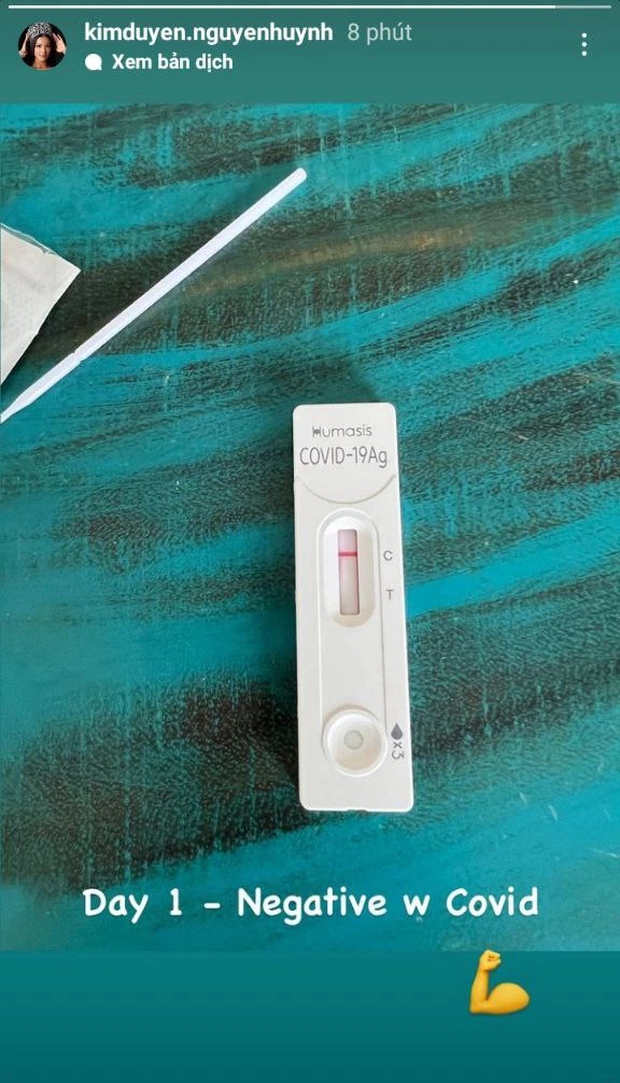Tin vui: Kim Duyên thông báo có kết quả âm tính với Covid-19 sau 5 ngày cách li và điều trị - Ảnh 2. Tin vui: Kim Duyên thông báo có kết quả âm tính với Covid-19 sau 5 ngày cách li và điều trị - Ảnh 2.