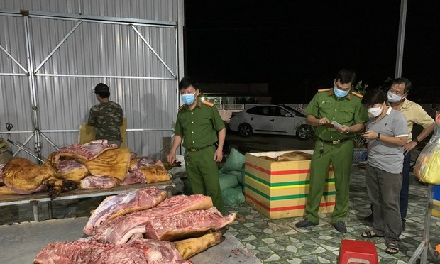 Bình Thuận: Phát hiện hơn 1 tấn thịt heo không rõ nguồn gốc dùng để nấu ăn cho tiệc cưới - Ảnh 1. Bình Thuận: Phát hiện hơn 1 tấn thịt heo không rõ nguồn gốc dùng để nấu ăn cho tiệc cưới - Ảnh 1.