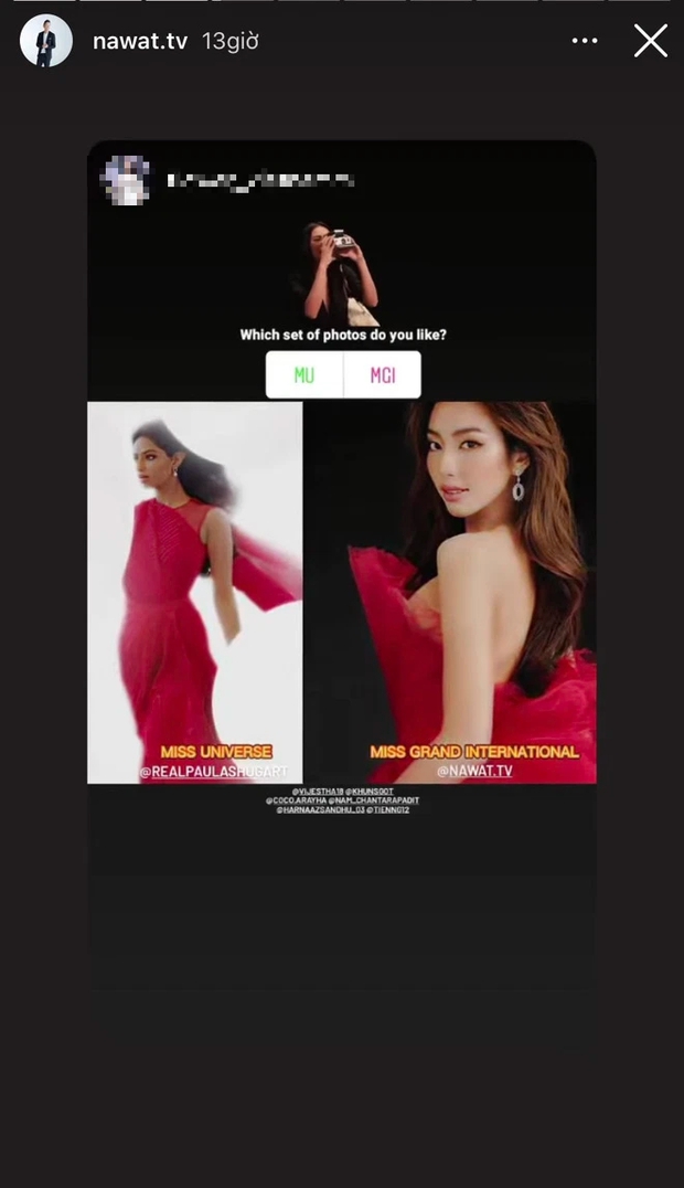 Ngài Nawat cà khịa Miss Universe đến cùng, lấy cả hình ảnh Thuỷ Tiên mang ra so sánh? - Ảnh 2. Ngài Nawat cà khịa Miss Universe đến cùng, lấy cả hình ảnh Thuỷ Tiên mang ra so sánh? - Ảnh 2.