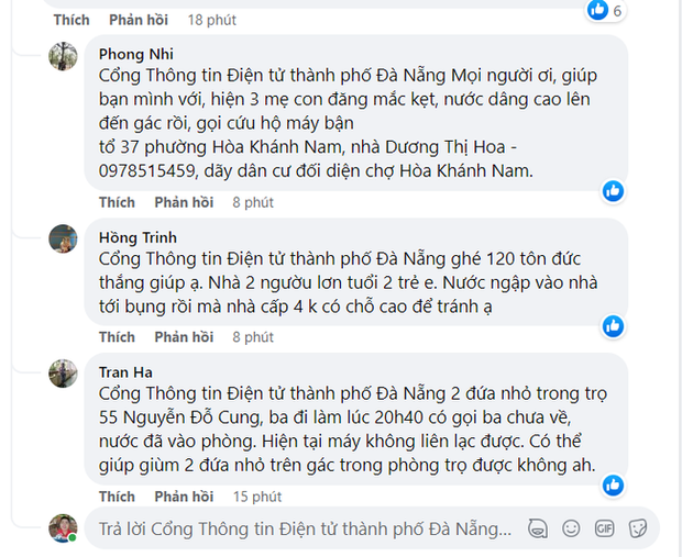 Cận cảnh ngập kinh hoàng ở Đà Nẵng, nhiều người phải lên mạng nhờ giúp - Ảnh 2.
