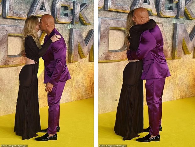 The Rock embraces Daniel Craig's daughter - Photo 3.