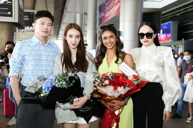 Hương Giang ra tận sân bay đón 2 Hoa hậu Thái Lan sang Việt Nam - Ảnh 2.