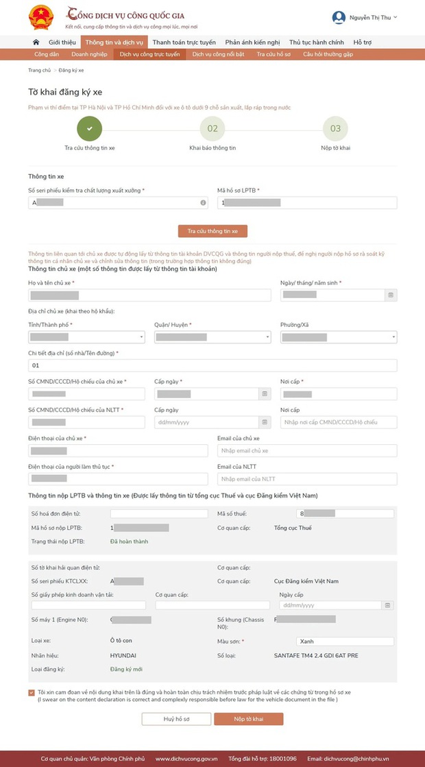 Hướng dẫn đăng ký xe trực tuyến, người dân có thể thực hiện dễ dàng ngay tại nhà - Ảnh 3.