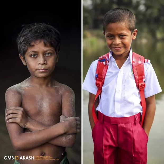 Ghi lại khoảnh khắc trẻ em nghèo trước và sau khi được đi học, nhiếp ảnh gia tạo nên bộ ảnh gây xúc động - Ảnh 5.
