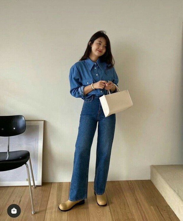 Mùa thu diện quần jeans ống đứng theo 10 cách này, chị em sẽ trở nên nổi bật hơn - Ảnh 1.