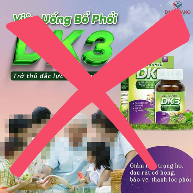 Cục An toàn thực phẩm: Viên bổ phổi DK3 đánh bật COVID quảng cáo sai sự thật - Ảnh 2.