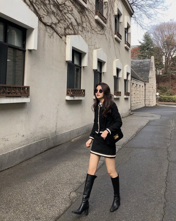 8 cách phối boots đùi vừa thanh lịch lại sành điệu - Ảnh 7. 8 cách phối boots đùi vừa thanh lịch lại sành điệu - Ảnh 7.