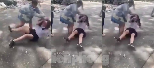 Nữ sinh trung học ở TPHCM bị đàn chị đánh bầm dập trên đường - Ảnh 1.