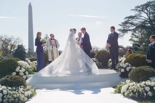 Đám cưới tại Nhà Trắng đầu tiên sau nhiều năm: Cháu gái Tổng thống Biden xinh đẹp trong hôn lễ riêng tư - Ảnh 7.