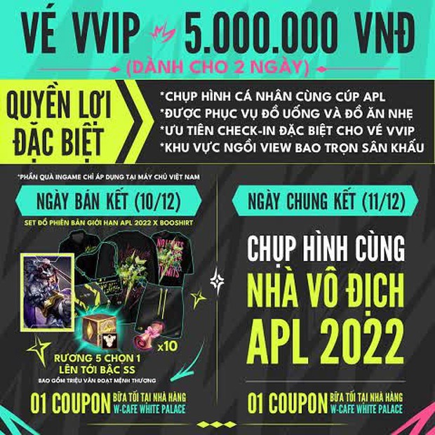 Liên Quân công bố giá vé xem trận Chung kết APL 2022 cao kỷ lục, chưa mở bán fan đã rủ nhau đặt mua - Ảnh 4.