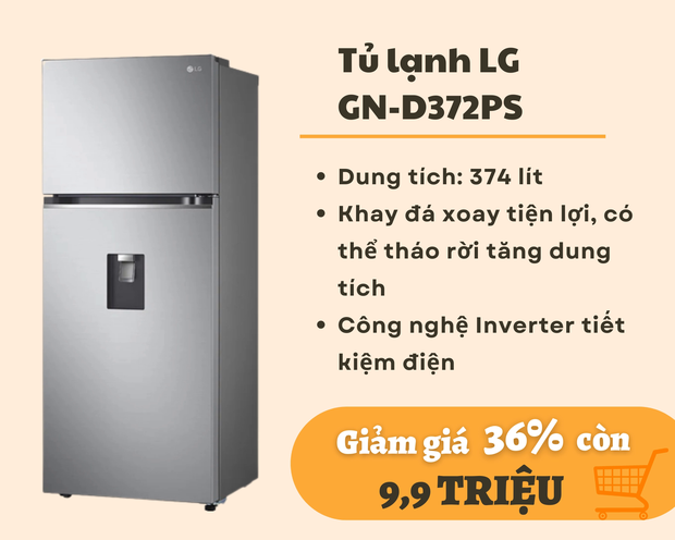 Mẫu tủ lạnh dưới 10 triệu đang giảm giá mạnh dịp cận Tết phù hợp với gia đình từ 3-4 người - Ảnh 6.