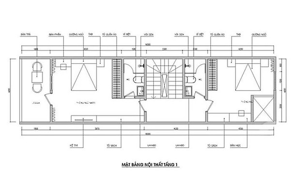 Thiết kế nhà ống 64m² để vừa ở vừa cho thuê rất hợp lí - Ảnh 2.