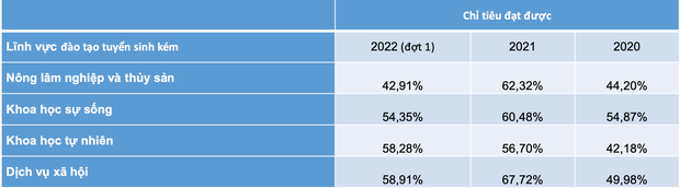 4 ngành có tỷ lệ thí sinh nhập học thấp nhất năm 2022 - Ảnh 1.
