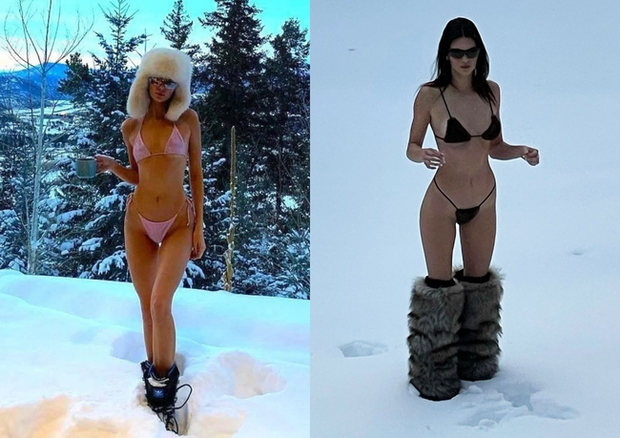 Lạ đời mấy nàng hậu Việt, trời rét cắt da cắt thịt lại thích mặc bikini đi boots - Ảnh 6. Lạ đời mấy nàng hậu Việt, trời rét cắt da cắt thịt lại thích mặc bikini đi boots - Ảnh 6.