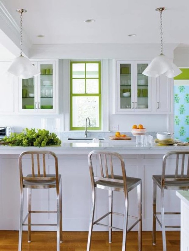 9 ý tưởng trang trí phòng bếp màu trắng không nhàm chán đáng để bạn tham khảo - Ảnh 5.
