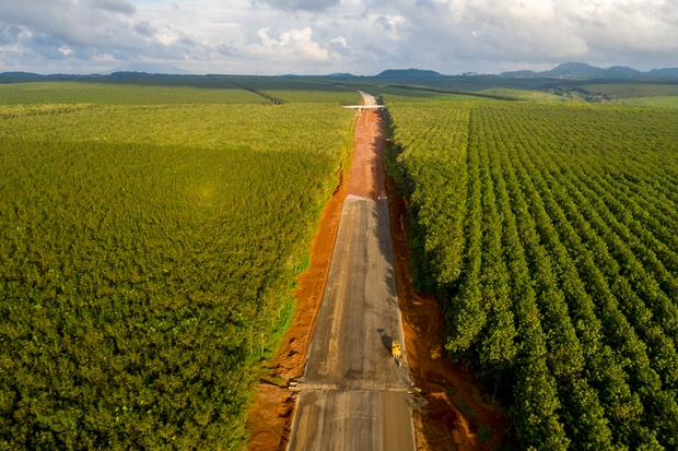 Toàn cảnh cao tốc Dầu Giây - Phan Thiết đang gấp rút thi công để thông xe - Ảnh 1. Toàn cảnh cao tốc Dầu Giây - Phan Thiết đang gấp rút thi công để thông xe - Ảnh 1.