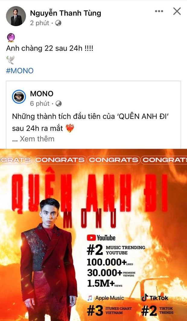 2 thái cực của Sơn Tùng: MONO debut thì gửi clip chúc mừng, Kay Trần mời đi showcase lại seen không rep - Ảnh 5.