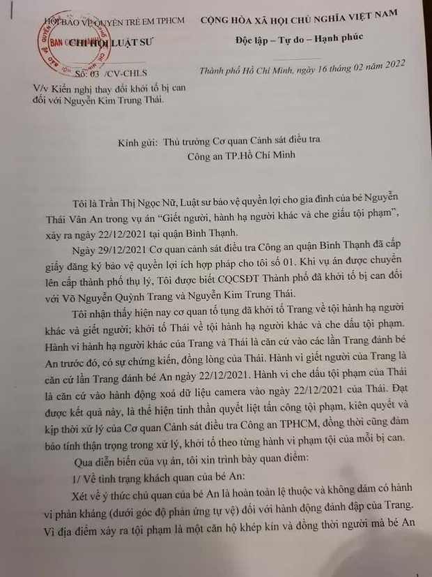 Kiến nghị đổi sang tội danh giết người đối với cha bé gái 8 tuổi bị bạo hành tử vong ở TP.HCM - Ảnh 1. Kiến nghị đổi sang tội danh giết người đối với cha bé gái 8 tuổi bị bạo hành tử vong ở TP.HCM - Ảnh 1.