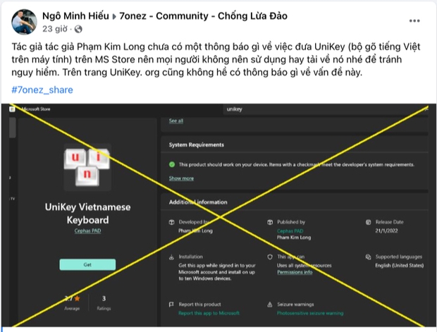 Thực hư việc Hiếu PC đánh sập trang web cho tải UniKey miễn phí... tặng kèm mã độc? - Ảnh 1.