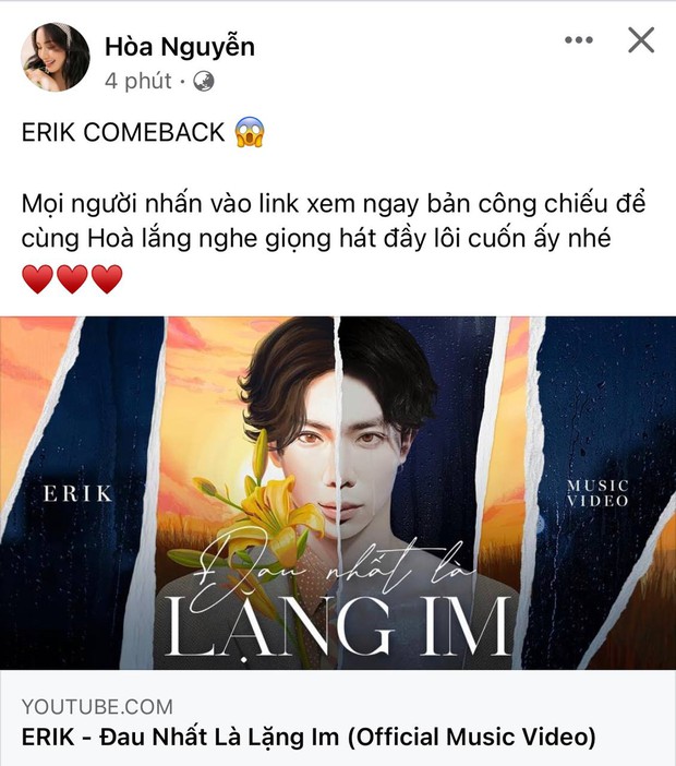 Động thái của Hoà Minzy giữa lúc rầm rộ tin đồn chia tay chồng thiếu gia? - Ảnh 2. Động thái của Hoà Minzy giữa lúc rầm rộ tin đồn chia tay chồng thiếu gia? - Ảnh 2.
