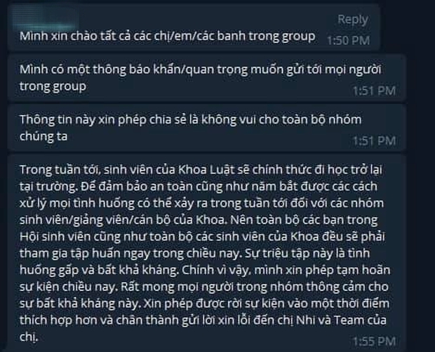 Một nữ life-coach gây bức xúc khi miệt thị SV khoa Luật chơi dơ, thiếu đạo đức vì huỷ event trước 30 phút diễn ra - Ảnh 2.