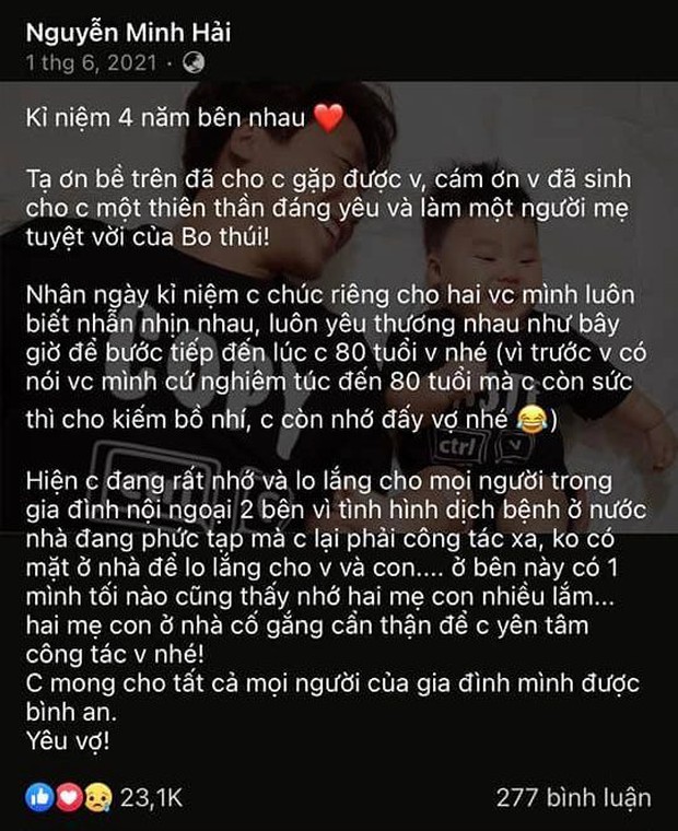 Netizen xót xa khui lại bức tâm thư chồng cũ Hoà Minzy gửi vợ 1 năm trước: Ngọt ngào đến mấy cũng tan thành mây! - Ảnh 1. Netizen xót xa khui lại bức tâm thư chồng cũ Hoà Minzy gửi vợ 1 năm trước: Ngọt ngào đến mấy cũng tan thành mây! - Ảnh 1.