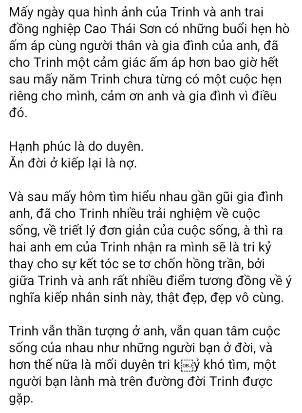 Angela Phương Trinh đường ai nấy đi với Cao Thái Sơn sau 3 ngày tìm hiểu: Mình sẽ là tri kỷ - Ảnh 3. Angela Phương Trinh đường ai nấy đi với Cao Thái Sơn sau 3 ngày tìm hiểu: Mình sẽ là tri kỷ - Ảnh 3.