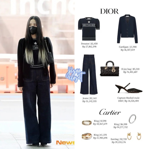 HOT: Jisoo nhuộm tóc cực chiến lên đường đi dự Paris Fashion Week, outfit thế nào mà hơn nửa tỷ đồng? - Ảnh 4.