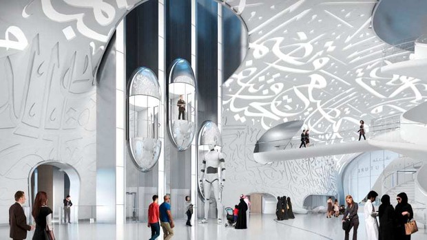 Dubai chơi lớn xây Bảo tàng có hình dáng kỳ lạ nhất thế giới, bên trong hiện đại như phim viễn tưởng - Ảnh 4.