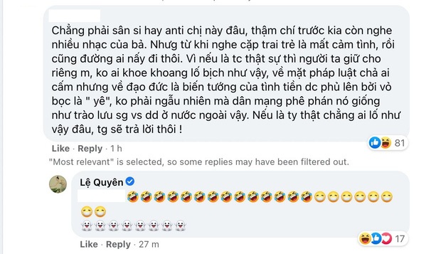 Antifan chê Lệ Quyên nói đạo lý, mỉa mai chuyện cặp trai trẻ khiến chính chủ phản ứng cực gắt! - Ảnh 6.