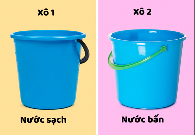 Photo of mopping buckets