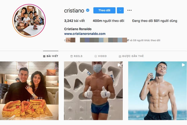 Ronaldo trở thành người đầu tiên cán mốc 400 triệu lượt theo dõi trên Instagram, nhưng vẫn chỉ đứng 2 trên MXH này? - Ảnh 2.