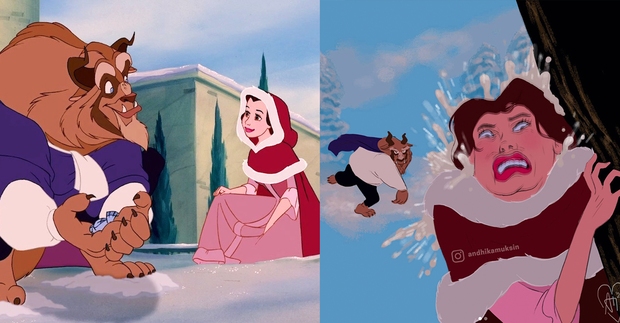 Sự thật tàn khốc đằng sau vẻ mỹ miều của mỹ nhân Disney: Nọng cằm không chừa một ai, nhìn dáng tắm của Lọ Lem mà sang chấn - Ảnh 14.