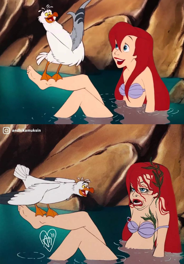 Sự thật tàn khốc đằng sau vẻ mỹ miều của mỹ nhân Disney: Nọng cằm không chừa một ai, nhìn dáng tắm của Lọ Lem mà sang chấn - Ảnh 2. Sự thật tàn khốc đằng sau vẻ mỹ miều của mỹ nhân Disney: Nọng cằm không chừa một ai, nhìn dáng tắm của Lọ Lem mà sang chấn - Ảnh 2.